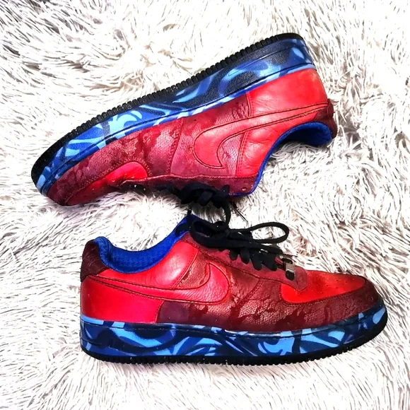 Nike Air force 1 red blue colorway - Picture 1 of 1